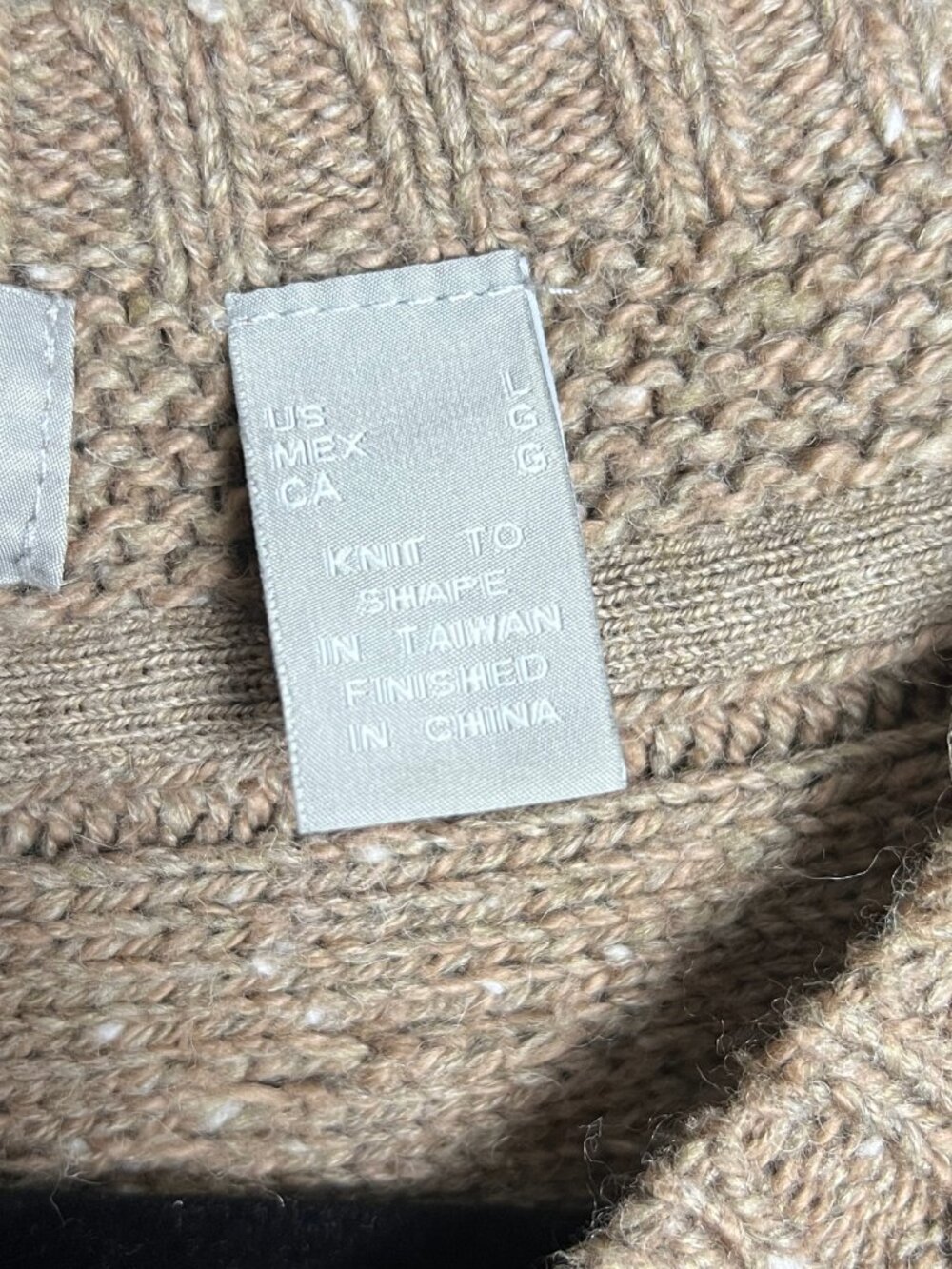 Liz Claiborne Cardigan‎ Sweater Brown Cottagecore Large - Picture 4 of 6